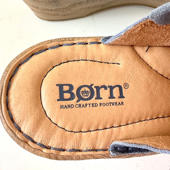 Blue BORN Women's Nola Suede Distressed Clogs Sz 8M - Picture 12 of 12